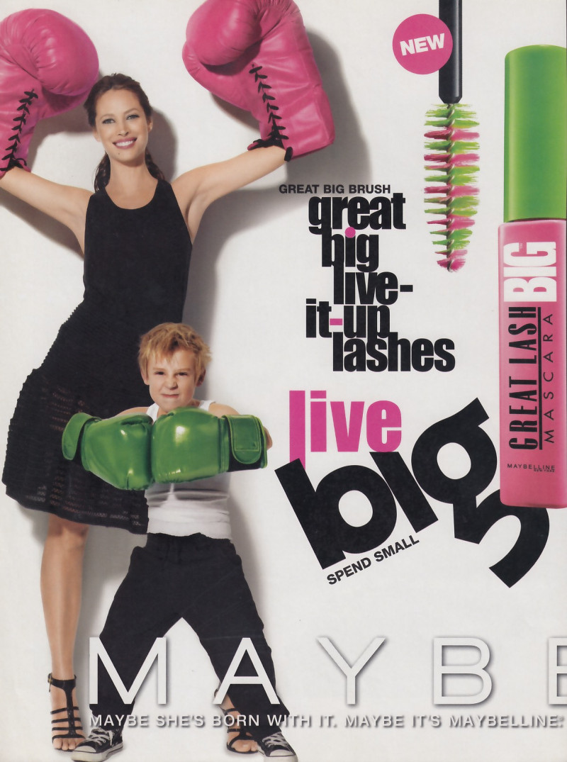 Christy Turlington featured in  the Maybelline advertisement for Spring/Summer 2008