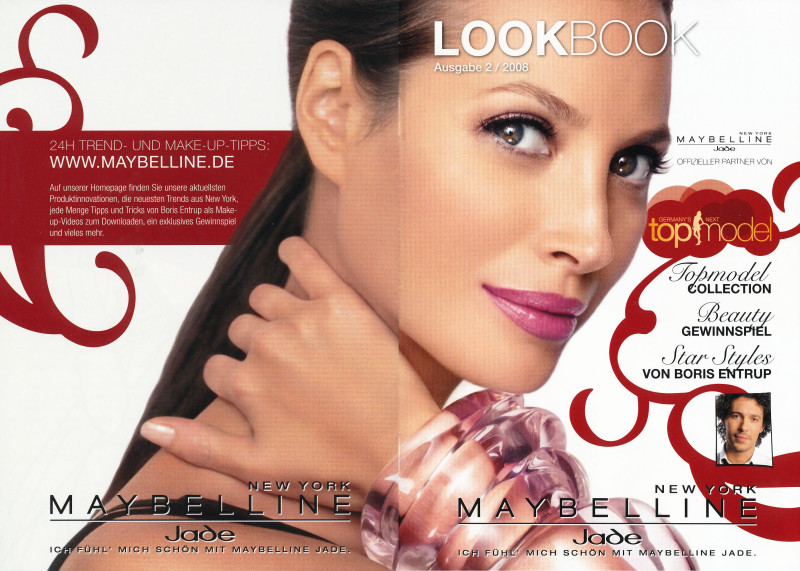 Christy Turlington featured in  the Maybelline advertisement for Spring/Summer 2008