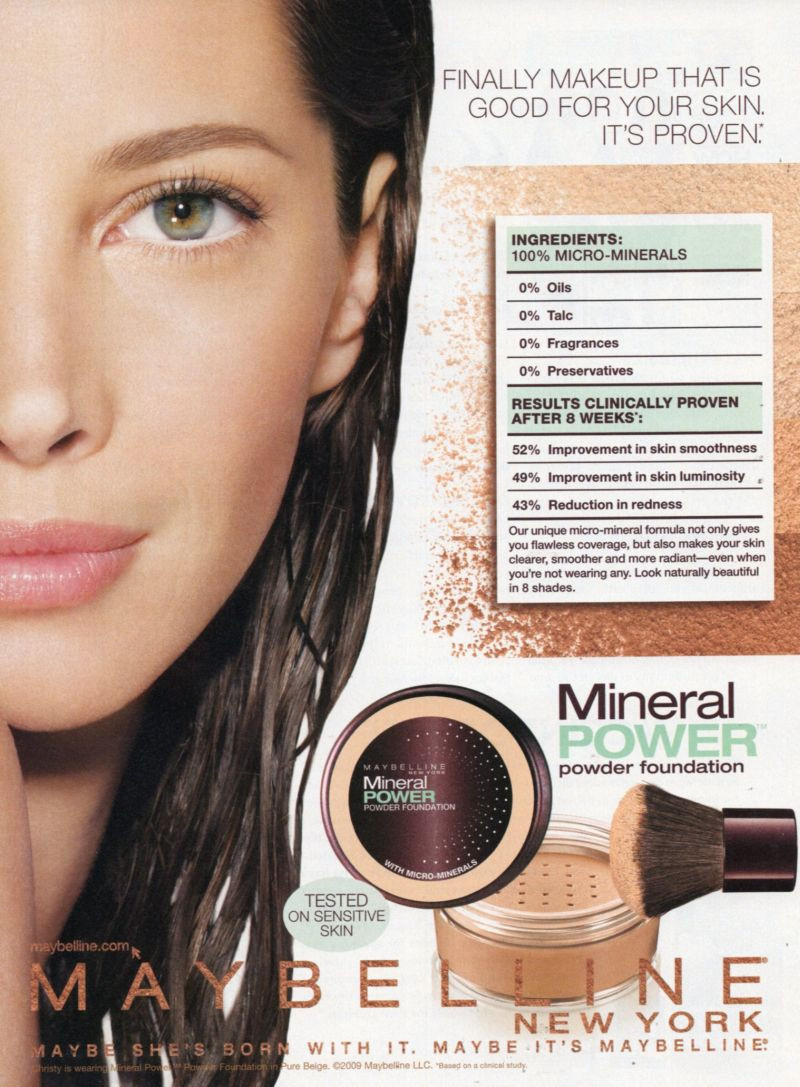 Christy Turlington featured in  the Maybelline advertisement for Spring/Summer 2008