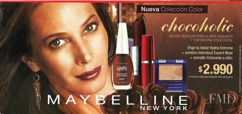 Christy Turlington featured in  the Maybelline advertisement for Spring/Summer 2008