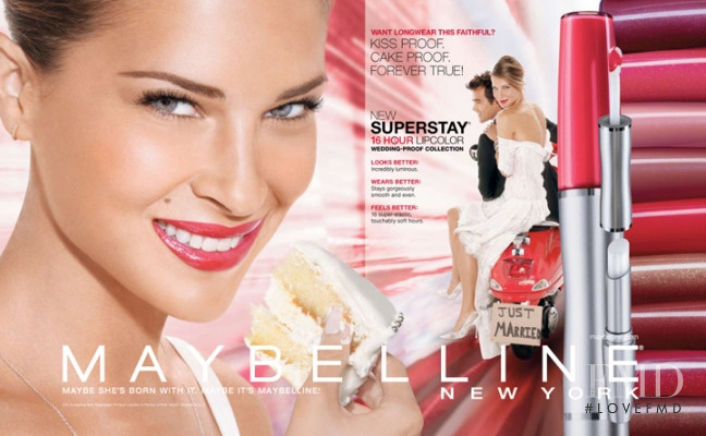 Erin Wasson featured in  the Maybelline advertisement for Spring/Summer 2009