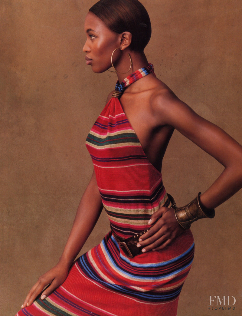 Naomi Campbell featured in  the Ralph Lauren advertisement for Spring/Summer 1997