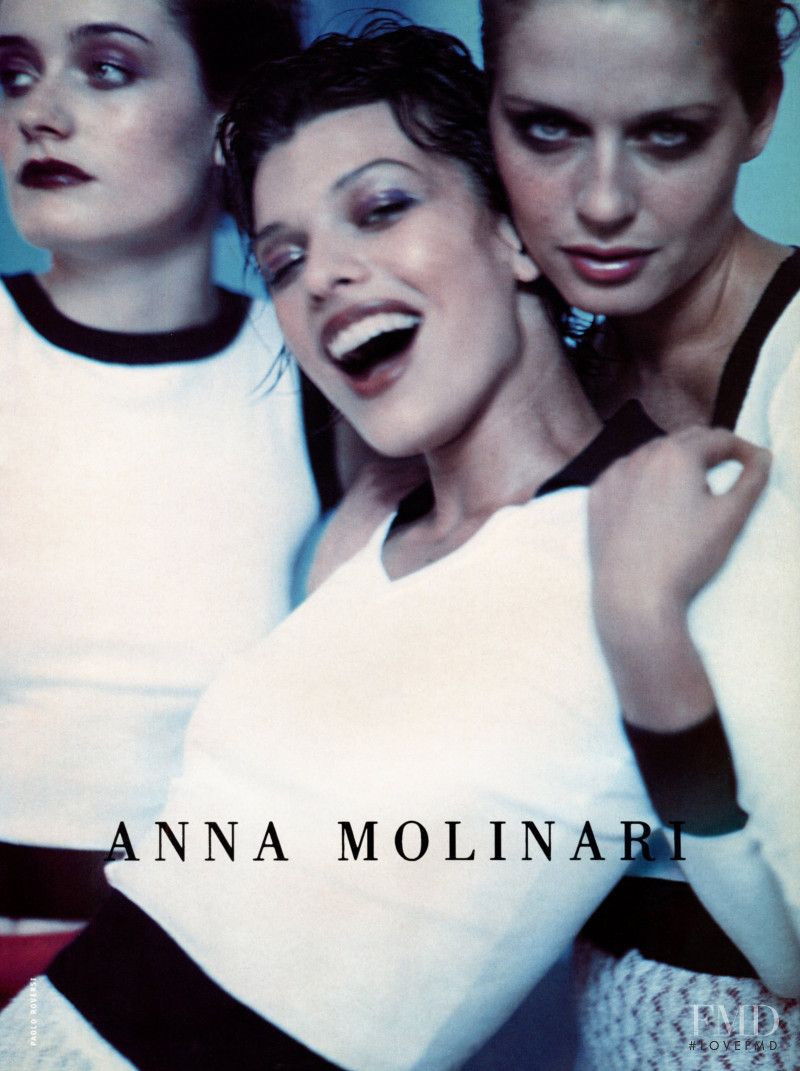 Annie Morton featured in  the Anna Molinari advertisement for Spring/Summer 1997