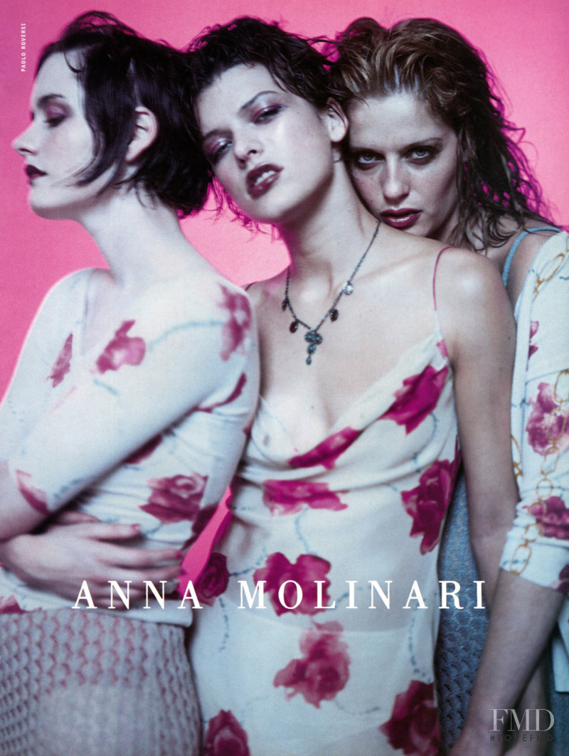Annie Morton featured in  the Anna Molinari advertisement for Spring/Summer 1997