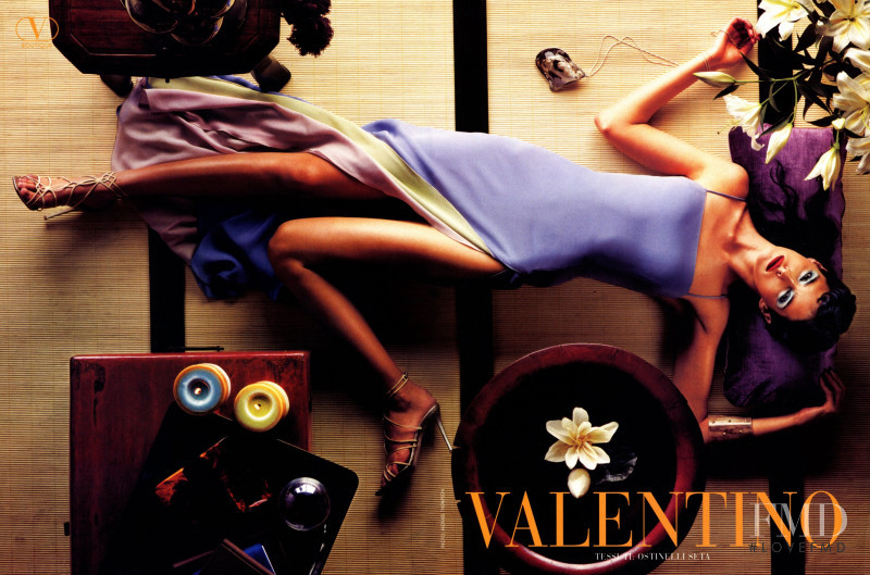 Danielle Zinaich featured in  the Valentino advertisement for Spring/Summer 1998