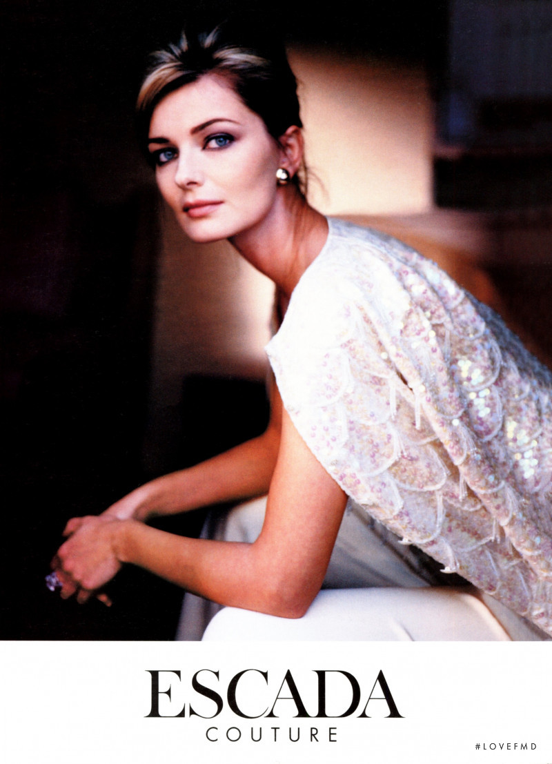 Paulina Porizkova featured in  the Escada advertisement for Spring/Summer 1997