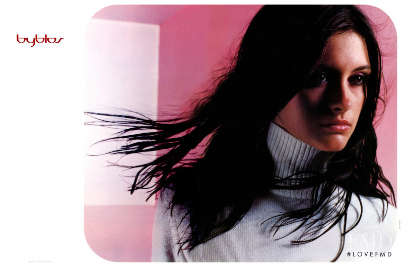 Trish Goff featured in  the byblos advertisement for Autumn/Winter 1999