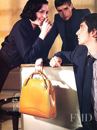 Hannelore Knuts featured in  the Prada advertisement for Autumn/Winter 2000