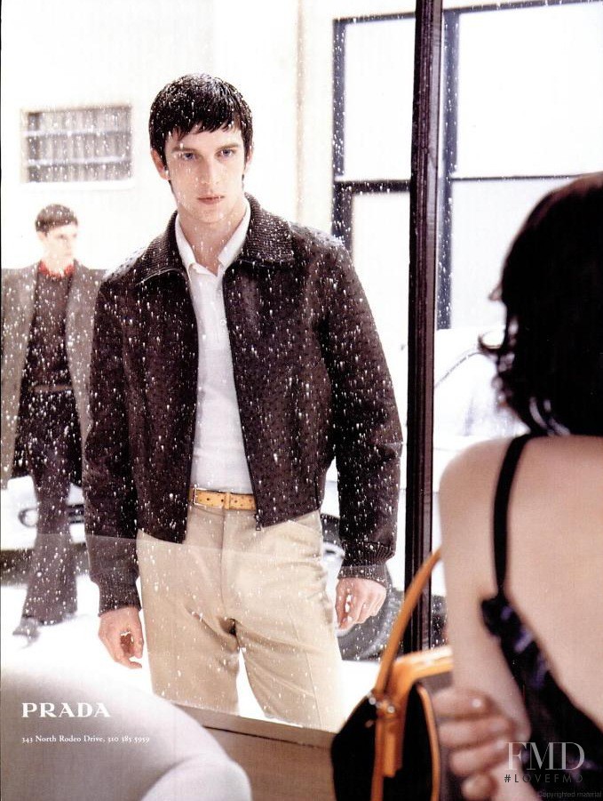 Hannelore Knuts featured in  the Prada advertisement for Autumn/Winter 2000