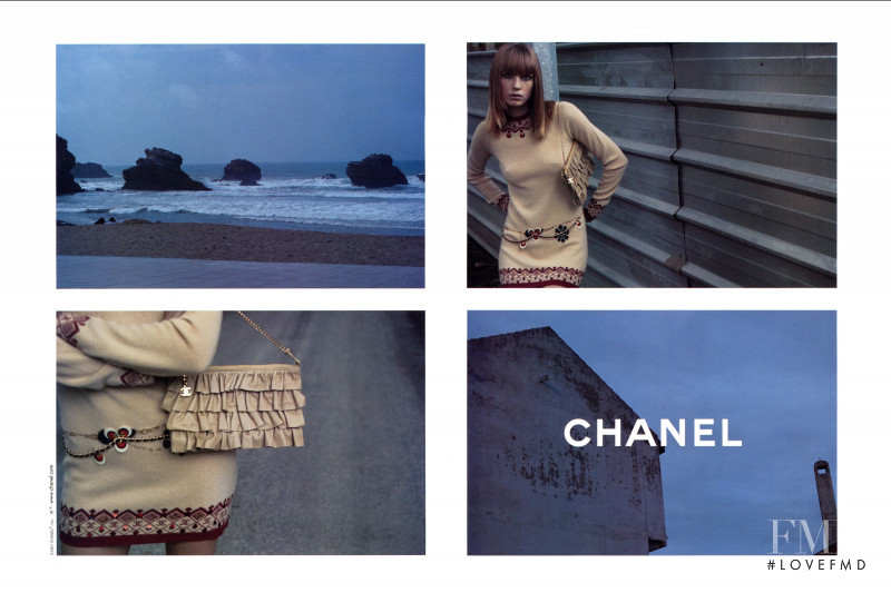 Angela Lindvall featured in  the Chanel advertisement for Autumn/Winter 2001