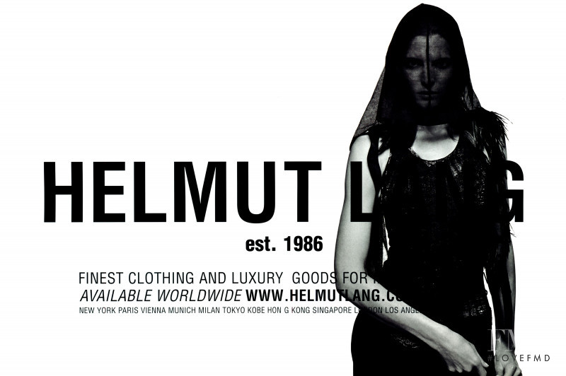 Helmut Lang advertisement for Autumn/Winter 2001