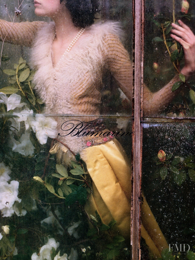 Jasmine Guinness featured in  the Blumarine advertisement for Autumn/Winter 1999