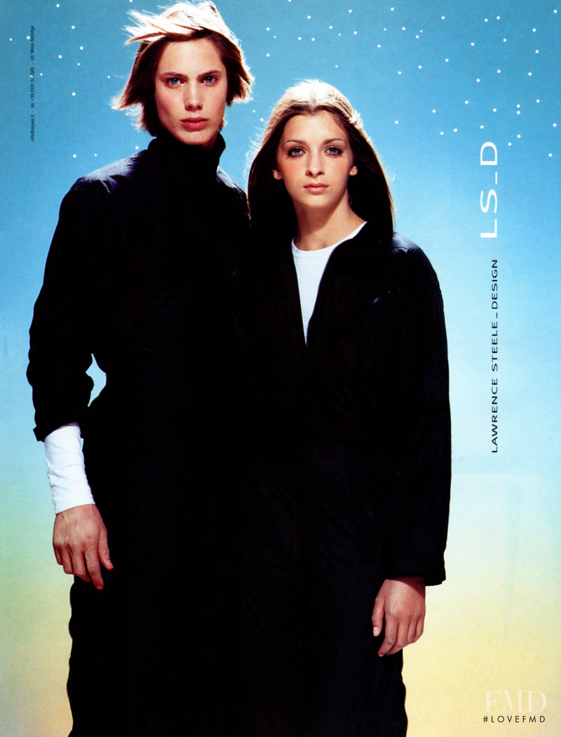 Roos Van Bosstraeten featured in  the Lawrence Steele advertisement for Autumn/Winter 1999
