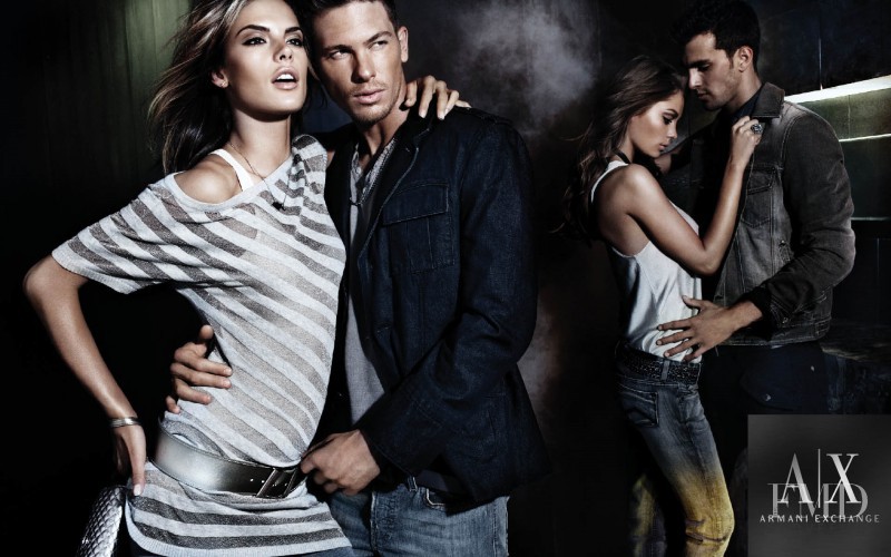 Alessandra Ambrosio featured in  the Armani Exchange advertisement for Autumn/Winter 2007