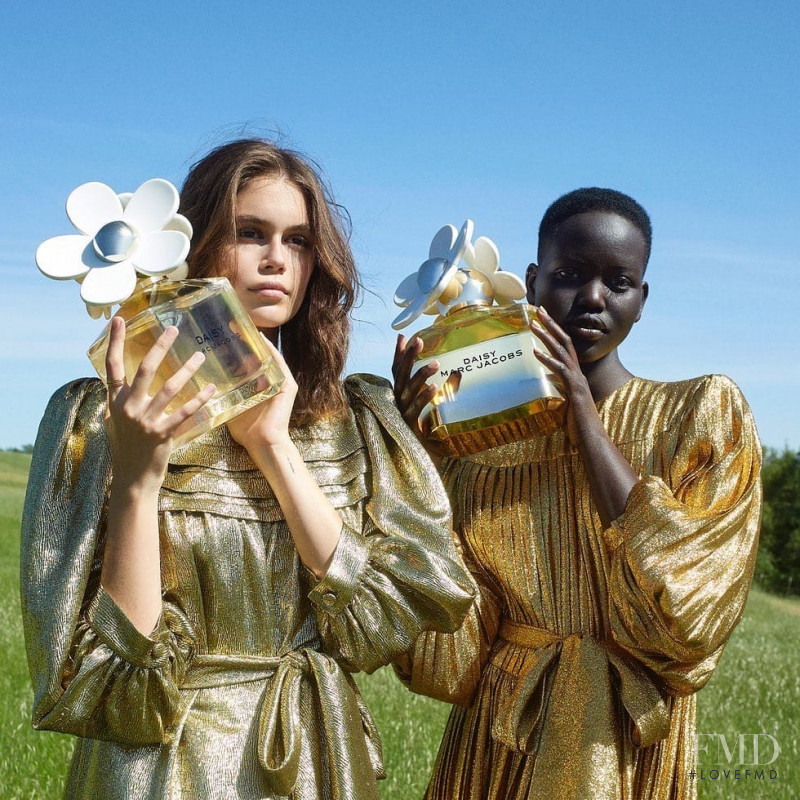 Kaia Gerber featured in  the Marc Jacobs Beauty Daisy Fragramce advertisement for Spring/Summer 2021