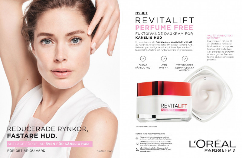 Doutzen Kroes featured in  the L\'Oreal Paris advertisement for Spring/Summer 2021