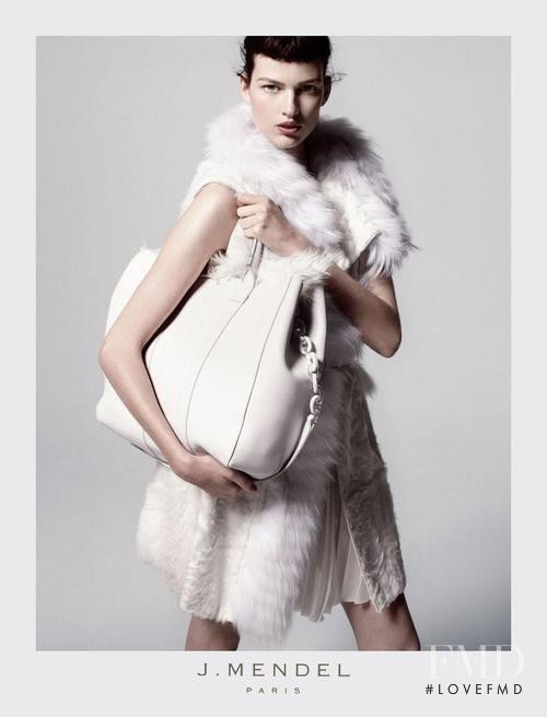 Bette Franke featured in  the J Mendel advertisement for Autumn/Winter 2012