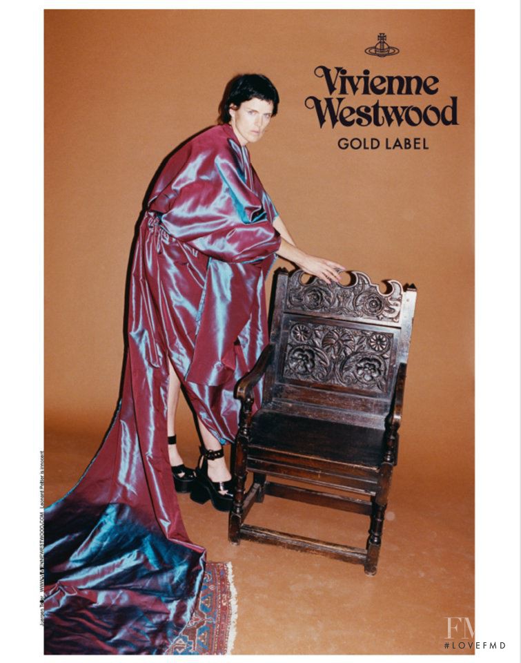 Stella Tennant featured in  the Vivienne Westwood Gold Label advertisement for Autumn/Winter 2012
