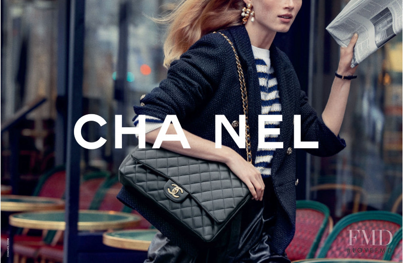 Rianne Van Rompaey featured in  the Chanel advertisement for Pre-Fall 2021