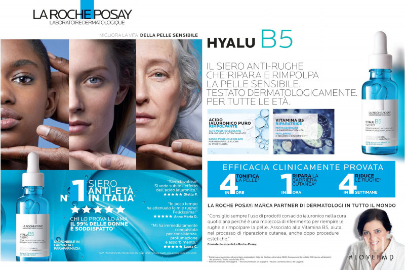 La Roche Posay advertisement for Spring/Summer 2021