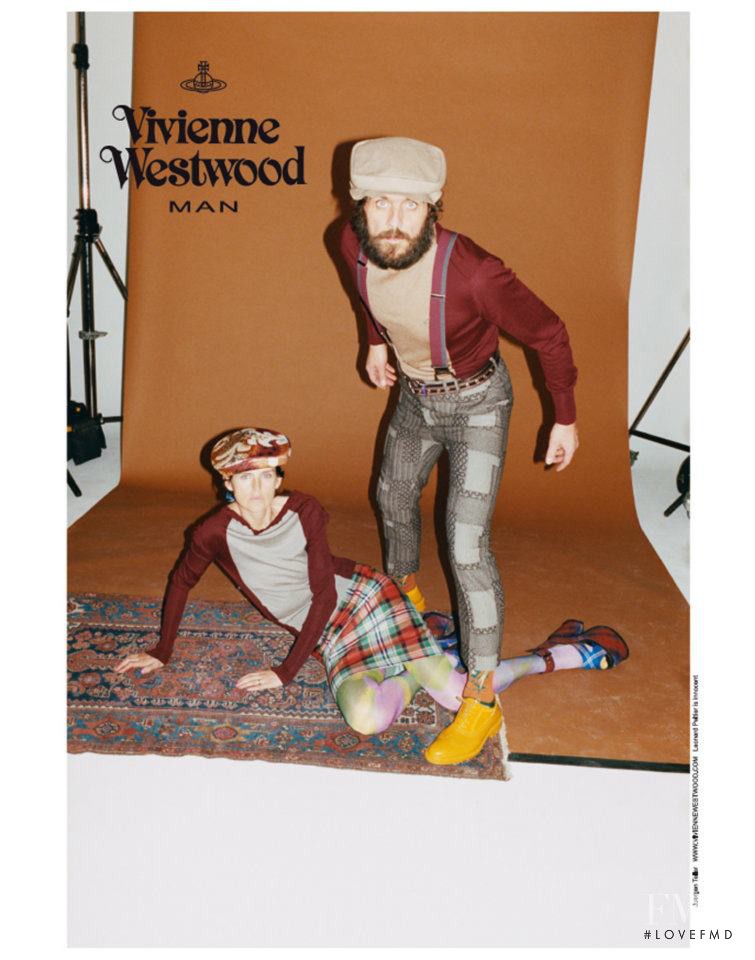 Stella Tennant featured in  the Vivienne Westwood Man Label advertisement for Autumn/Winter 2012