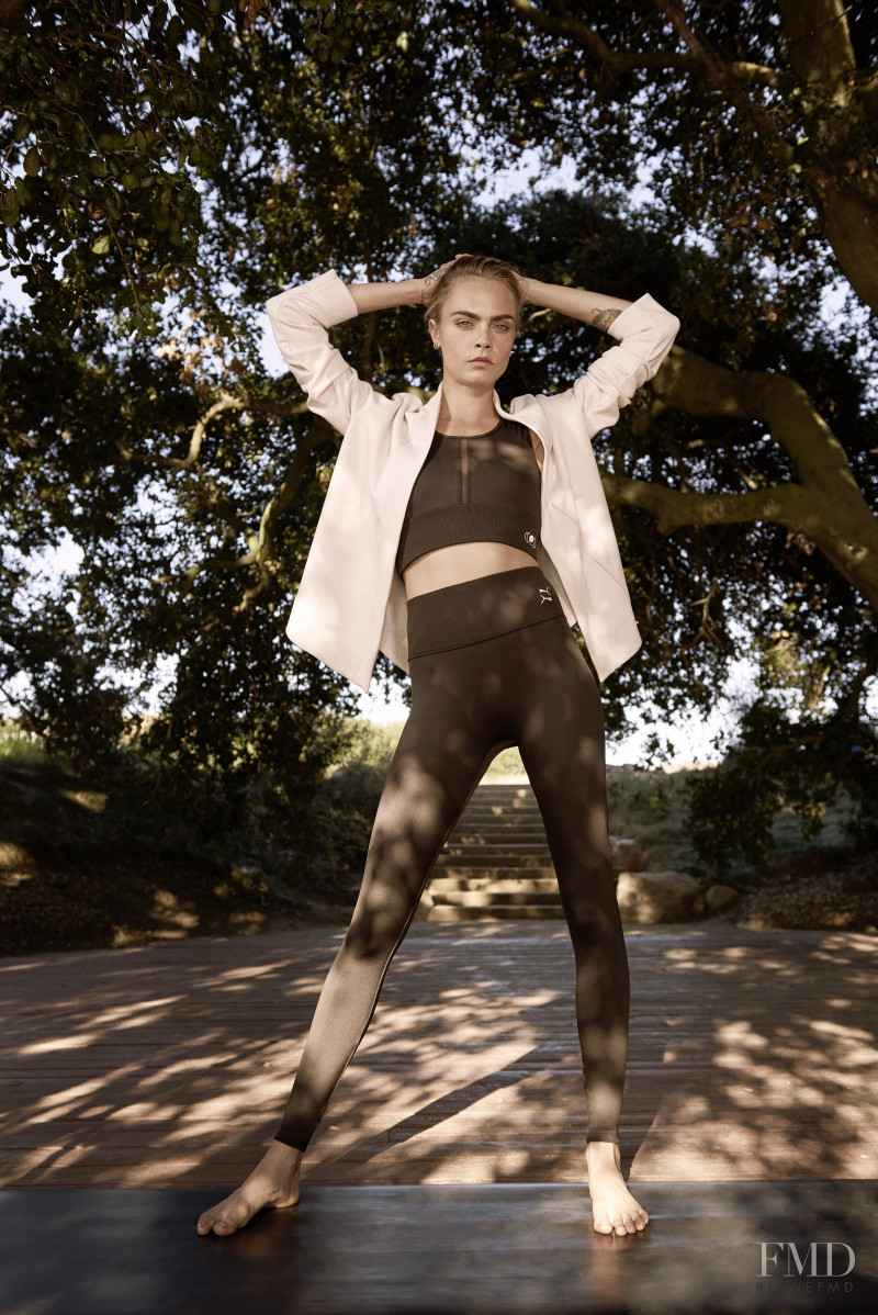 Cara Delevingne featured in  the PUMA PUMA x Cara Delevingne Yoga Exhale Collection advertisement for Spring/Summer 2021