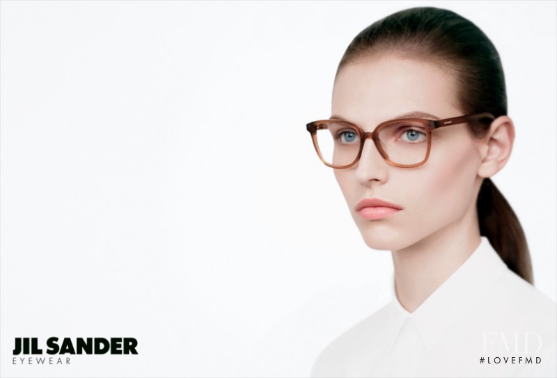 Karlina Caune featured in  the Jil Sander Eyewear advertisement for Autumn/Winter 2012