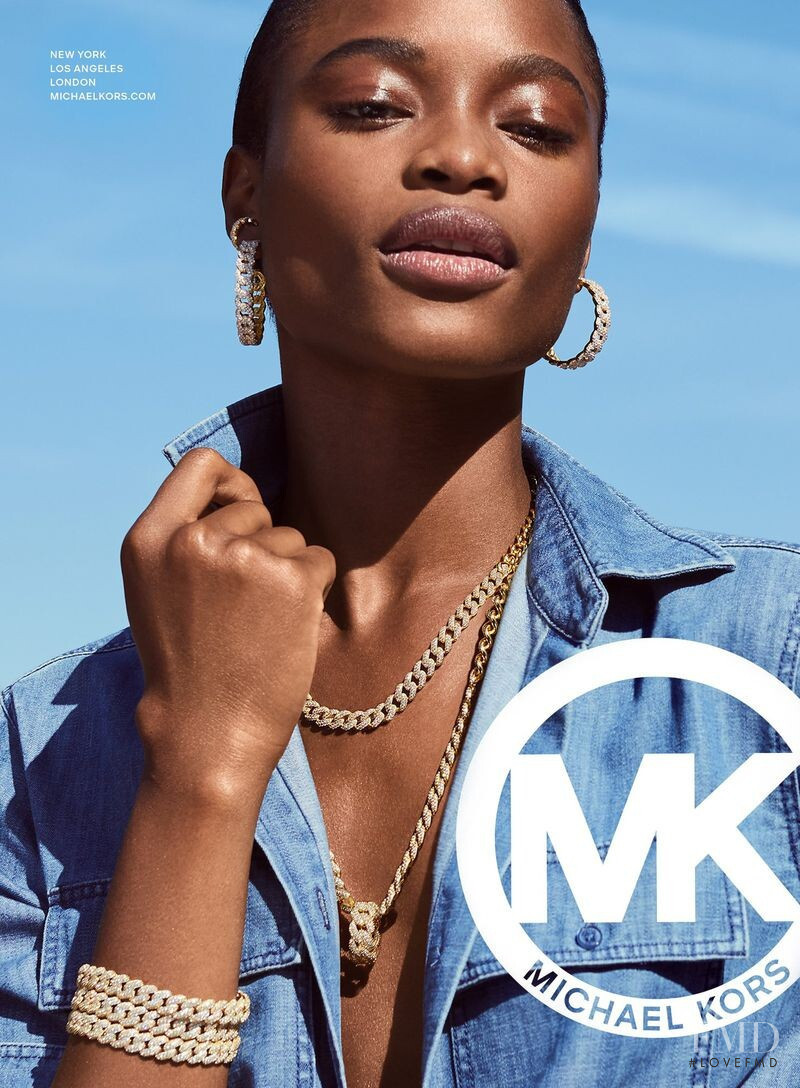 Mayowa Nicholas featured in  the Michael Michael Kors advertisement for Spring/Summer 2021