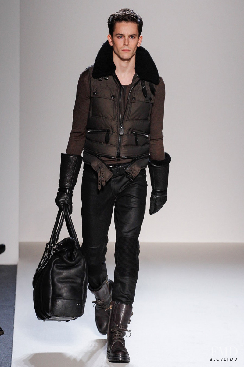 Jeremy Young featured in  the Belstaff fashion show for Autumn/Winter 2013