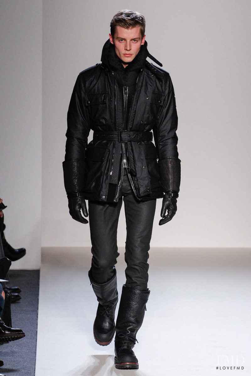 Janis Ancens featured in  the Belstaff fashion show for Autumn/Winter 2013