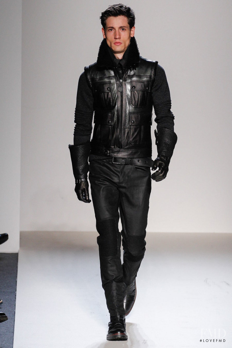 Nicolas Ripoll featured in  the Belstaff fashion show for Autumn/Winter 2013