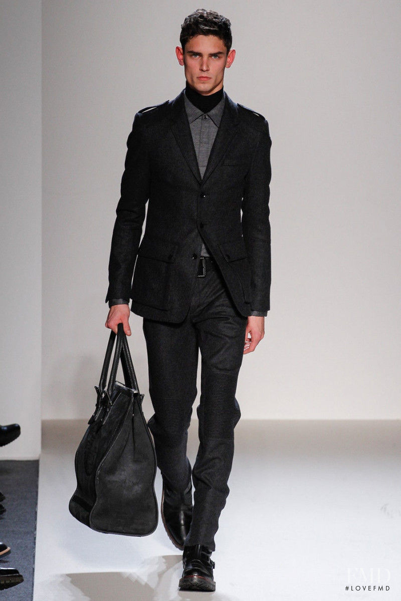 Arthur Gosse featured in  the Belstaff fashion show for Autumn/Winter 2013