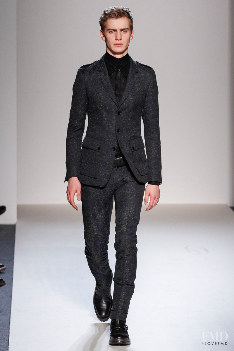 Ben Allen featured in  the Belstaff fashion show for Autumn/Winter 2013