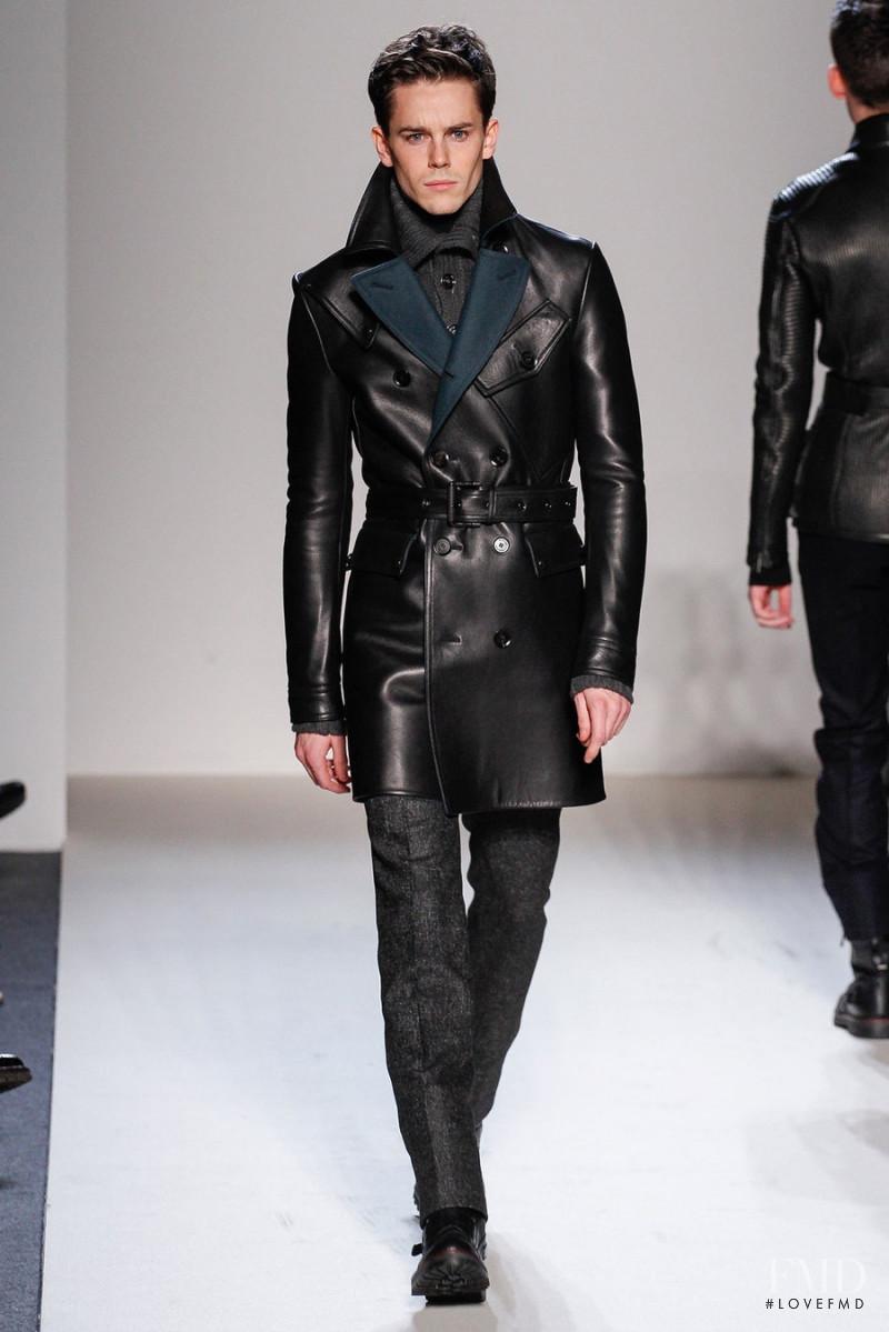 Jeremy Young featured in  the Belstaff fashion show for Autumn/Winter 2013