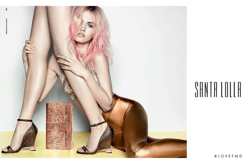 Charlotte Free featured in  the Santa Lolla advertisement for Spring/Summer 2013
