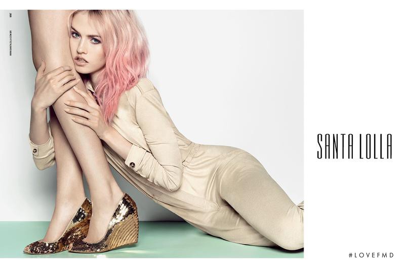 Charlotte Free featured in  the Santa Lolla advertisement for Spring/Summer 2013