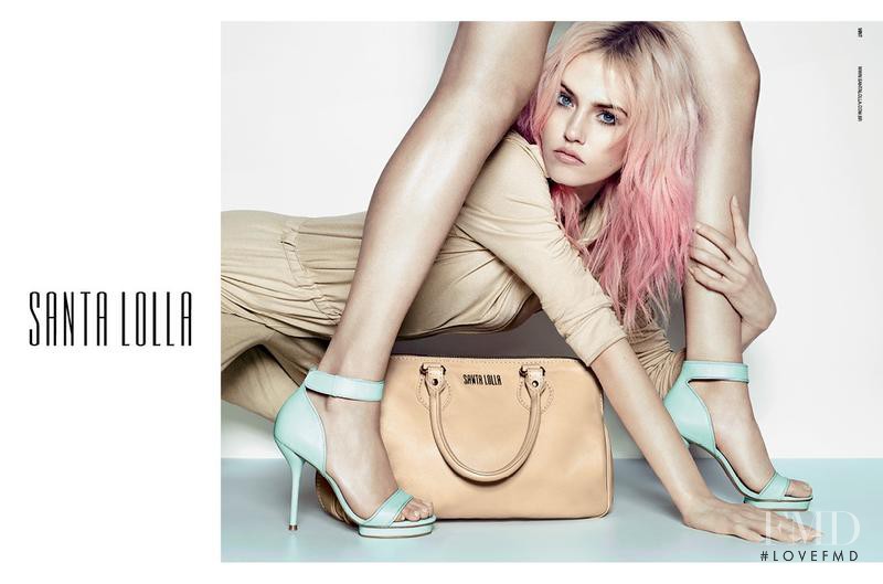 Charlotte Free featured in  the Santa Lolla advertisement for Spring/Summer 2013