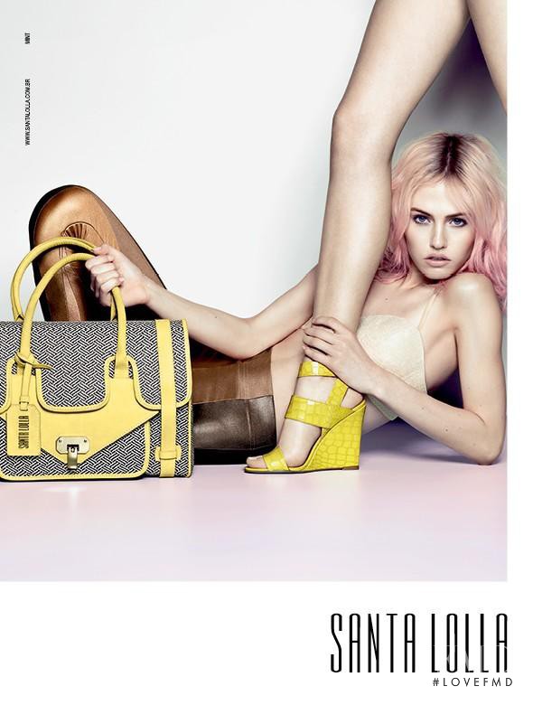 Charlotte Free featured in  the Santa Lolla advertisement for Spring/Summer 2013