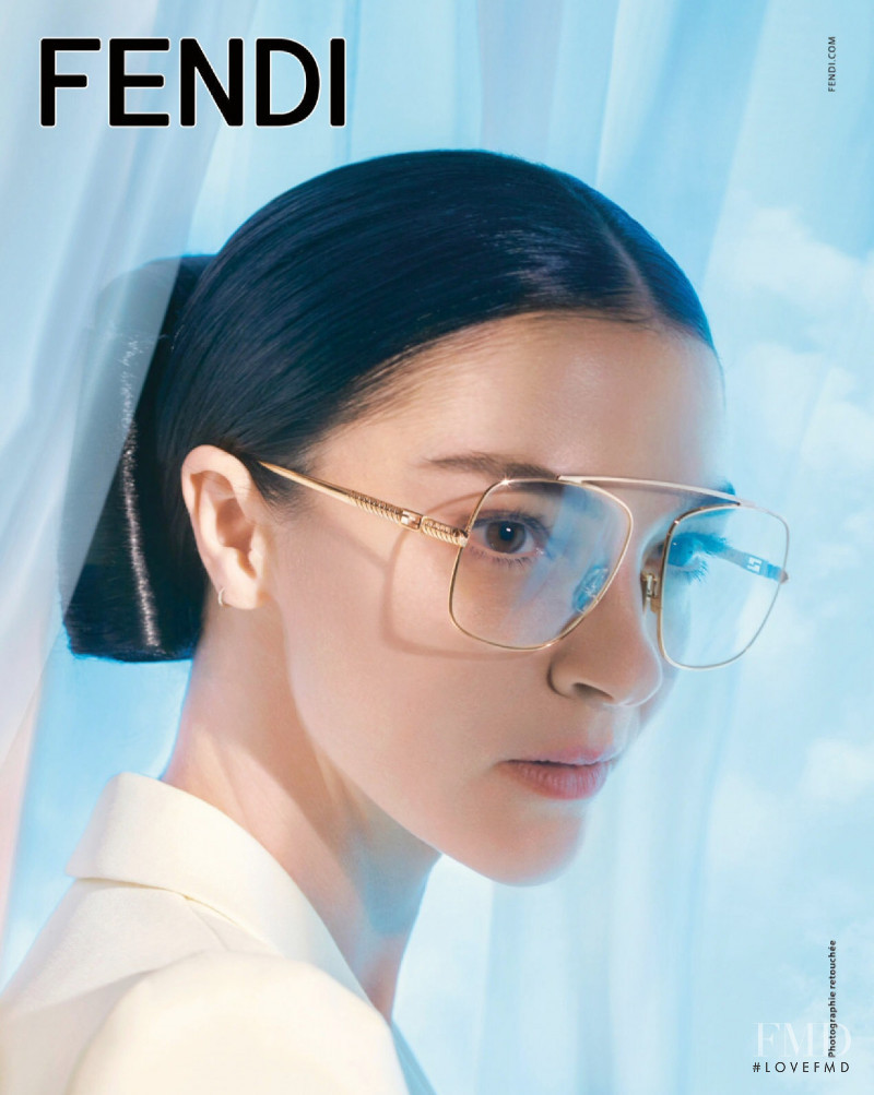 Mariacarla Boscono featured in  the Fendi Eyewear advertisement for Spring/Summer 2021