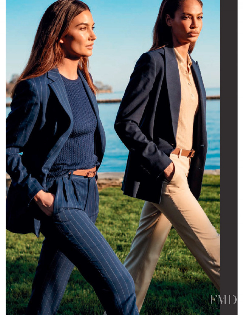 Joan Smalls featured in  the Lauren by Ralph Lauren advertisement for Spring/Summer 2021