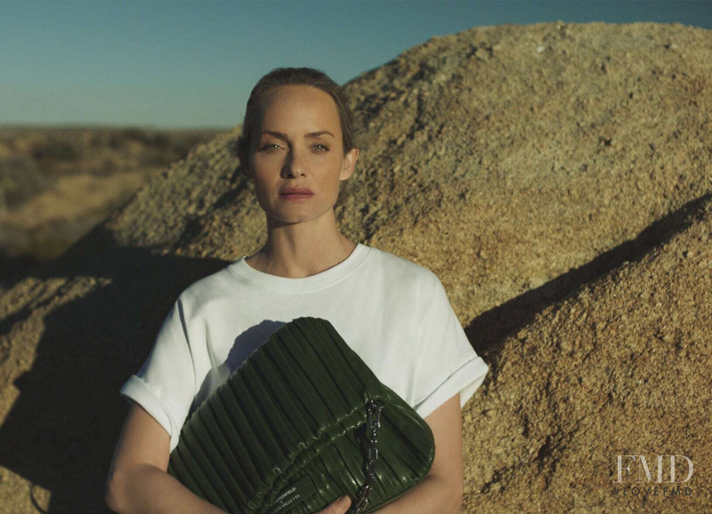 Amber Valletta featured in  the Karl Lagerfeld Karl Lagerfeld x Amber Valletta Collection advertisement for Spring/Summer 2021