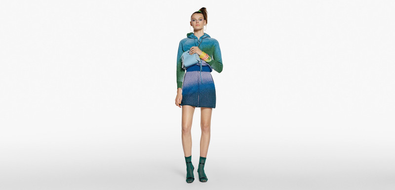 Cara Taylor featured in  the Maje advertisement for Spring/Summer 2021