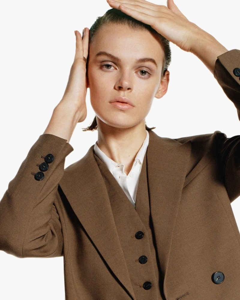 Cara Taylor featured in  the Maje advertisement for Spring/Summer 2021