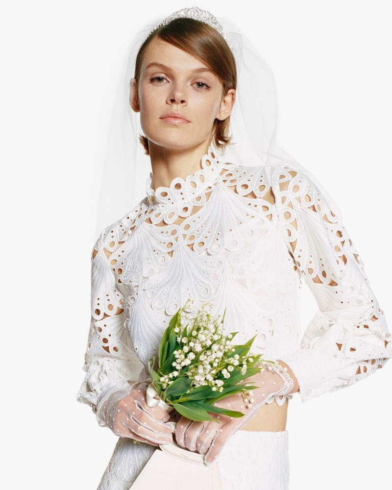 Cara Taylor featured in  the Maje advertisement for Spring/Summer 2021