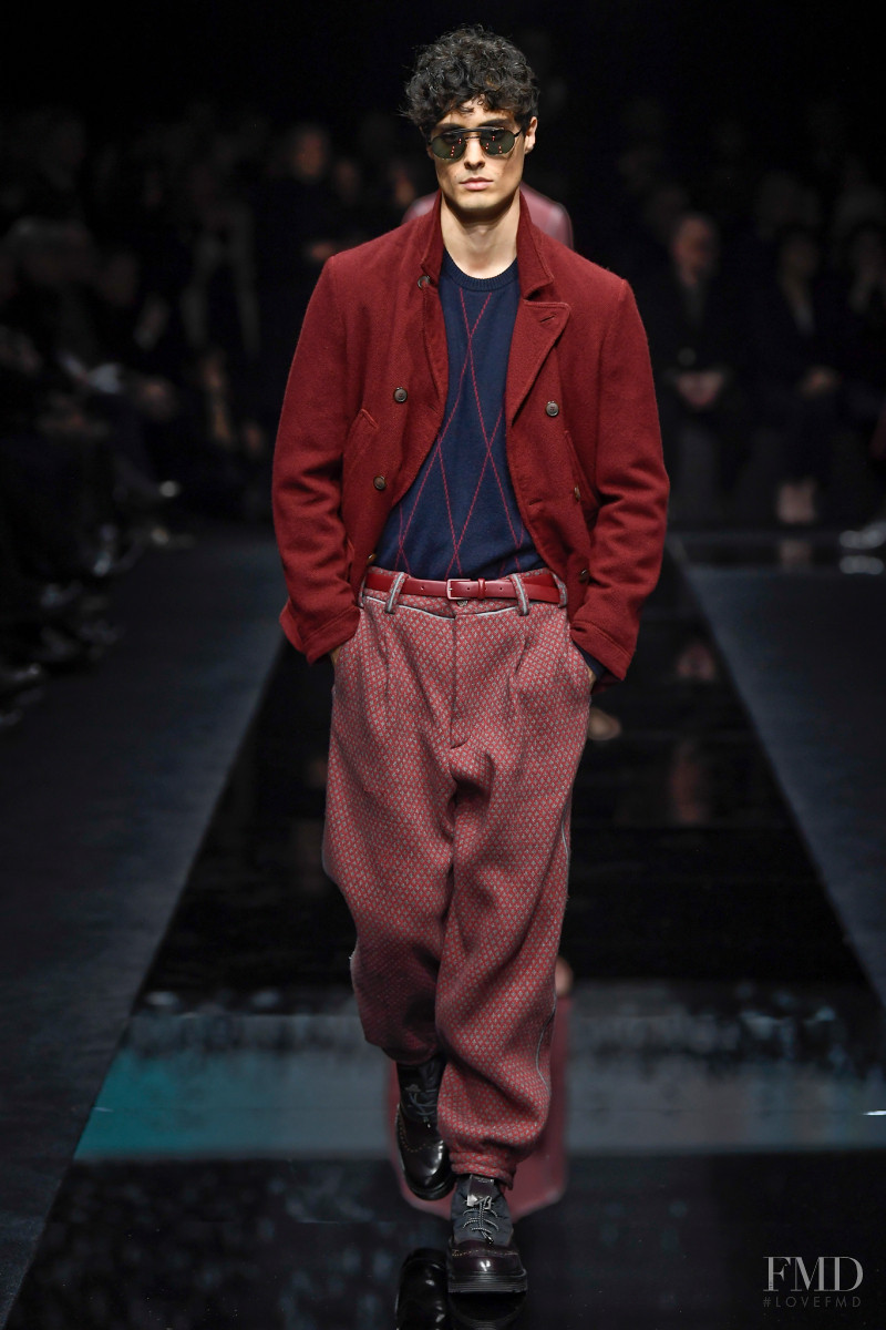 Joshua Sorrentino featured in  the Giorgio Armani fashion show for Autumn/Winter 2020