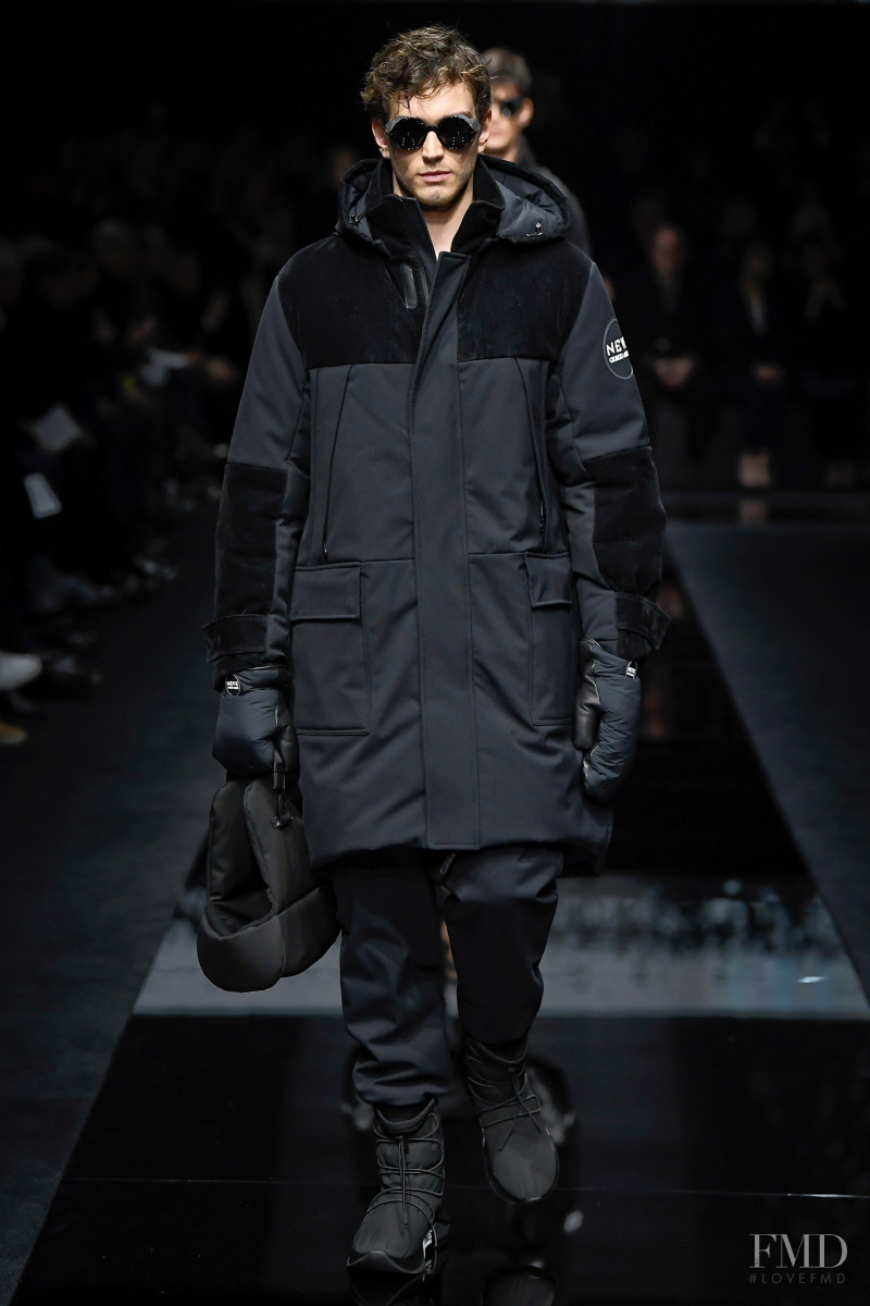 Max Lang featured in  the Giorgio Armani fashion show for Autumn/Winter 2020