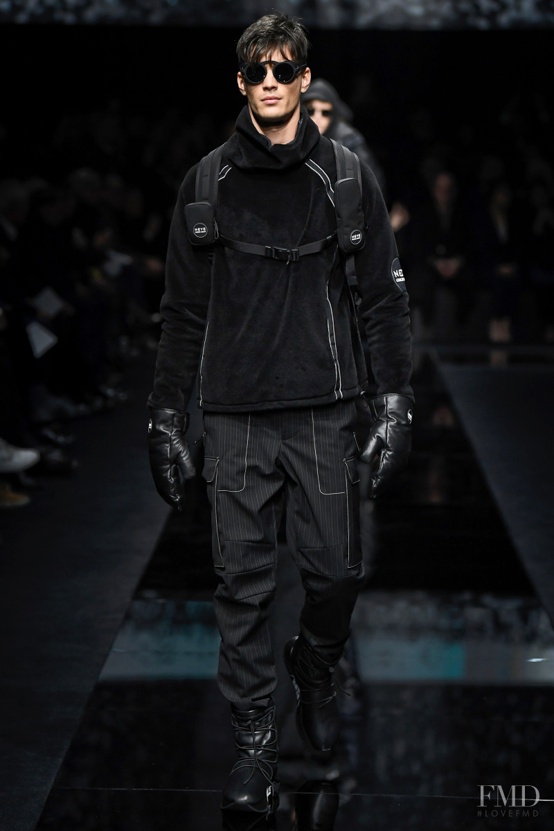 Dan Zsolt featured in  the Giorgio Armani fashion show for Autumn/Winter 2020