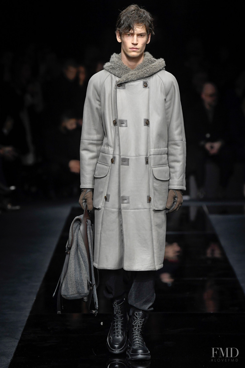Justin Eric Martin featured in  the Giorgio Armani fashion show for Autumn/Winter 2020