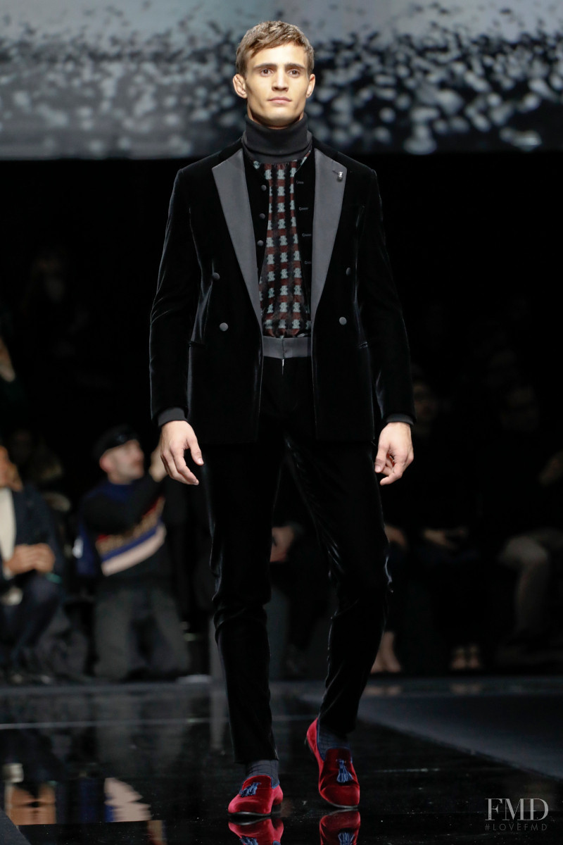 Julian Schneyder featured in  the Giorgio Armani fashion show for Autumn/Winter 2020