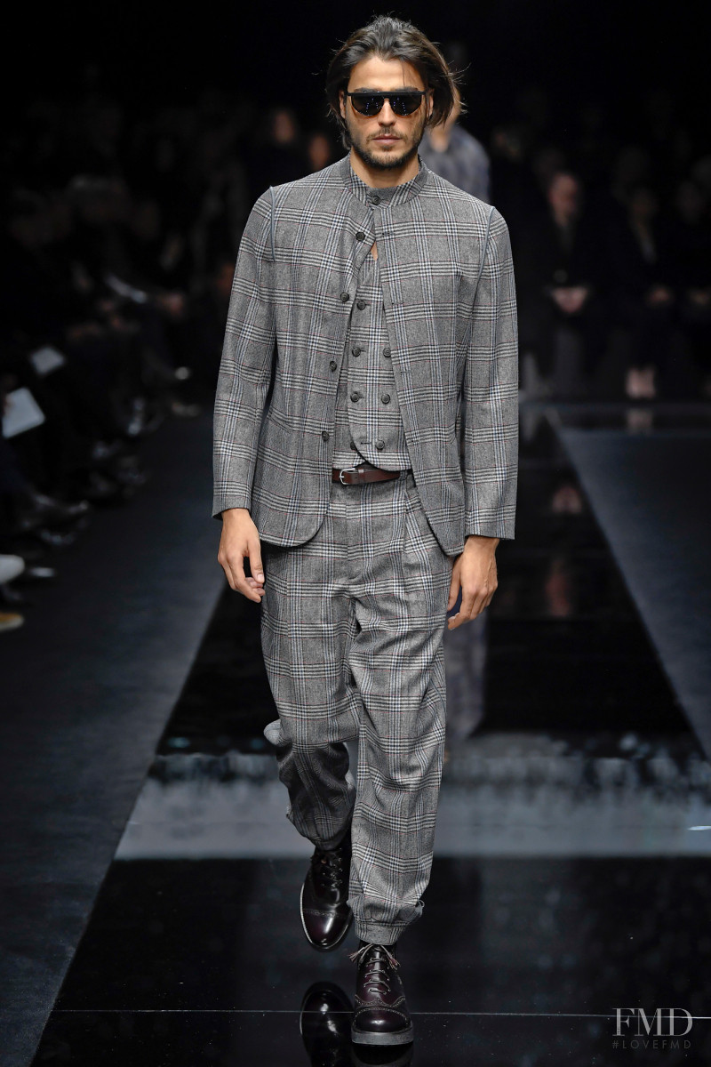Alessandro Dellisola featured in  the Giorgio Armani fashion show for Autumn/Winter 2020